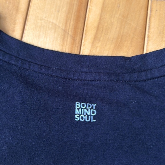 Black la vie en rose tunic-length sweatshirt with metallic stripes, size large - Picture 4 of 7